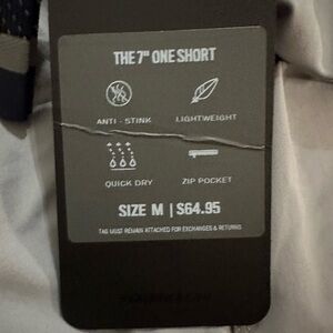 Men’s gray Fabletics shorts.